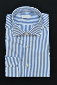 Popeline Shirt with blue stripe Pattern